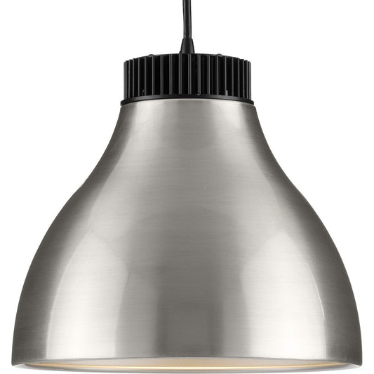 PROGRESS LIGHTING P500372-009-30 Brushed Nickel Radian LED Collection Modern Brushed Nickel Metal Pendant