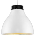 PROGRESS LIGHTING P500372-028-30 Satin White Radian LED Collection Modern Satin White Metal Pendant