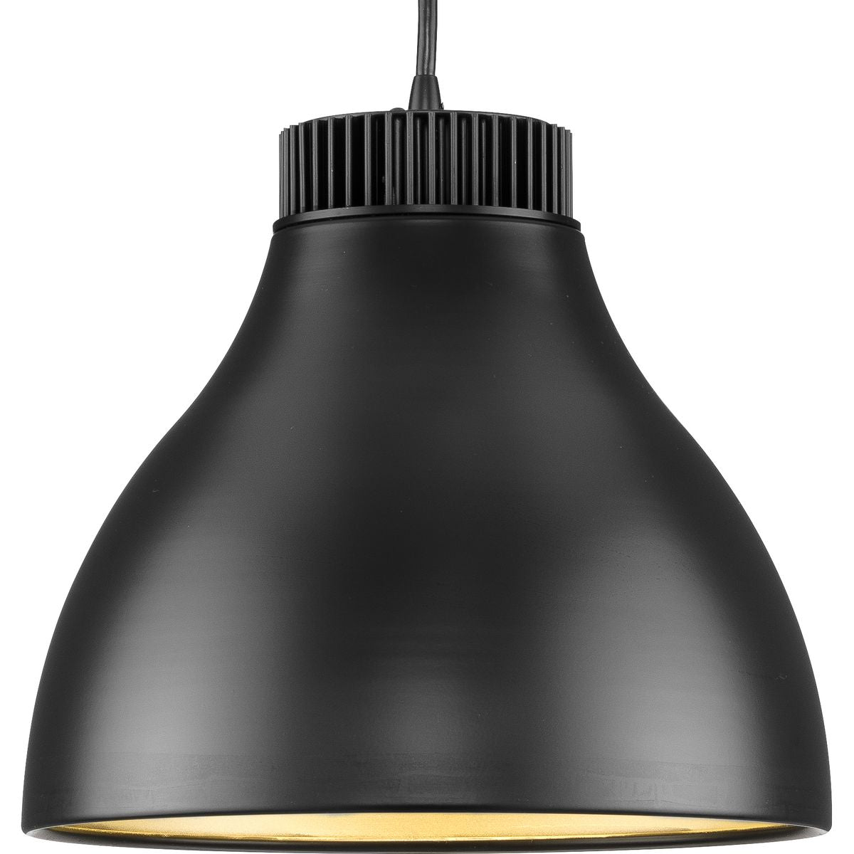 PROGRESS LIGHTING P500372-31M-30 Matte Black Radian LED Collection Modern Matte Black Metal Pendant