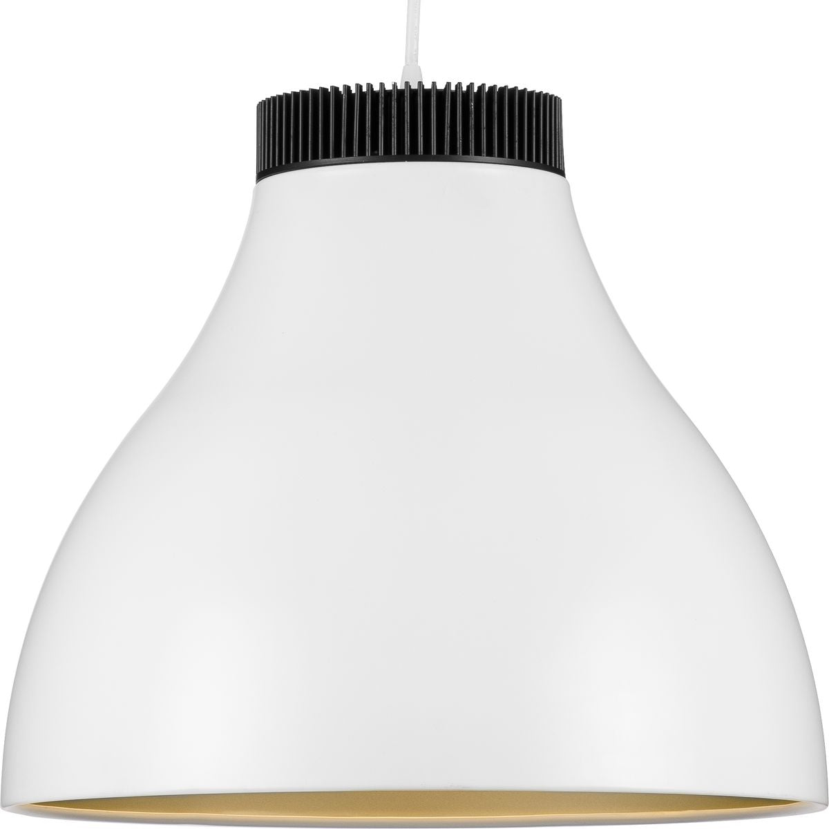 PROGRESS LIGHTING P500373-028-30 Satin White Radian LED Collection Modern Satin White Metal Pendant