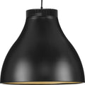 PROGRESS LIGHTING P500373-31M-30 Matte Black Radian LED Collection Modern Matte Black Metal Pendant