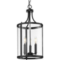 PROGRESS LIGHTING P500390-31M Matte Black Gilliam Collection Three-Light Matte Black New Traditional Hall & Foyer