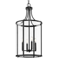 PROGRESS LIGHTING P500391-31M Matte Black Gilliam Collection Four-Light Matte Black New Traditional Hall & Foyer