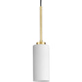 PROGRESS LIGHTING P500404-163 Vintage Brass Cofield Collection One-Light Vintage Brass Transitional Pendant