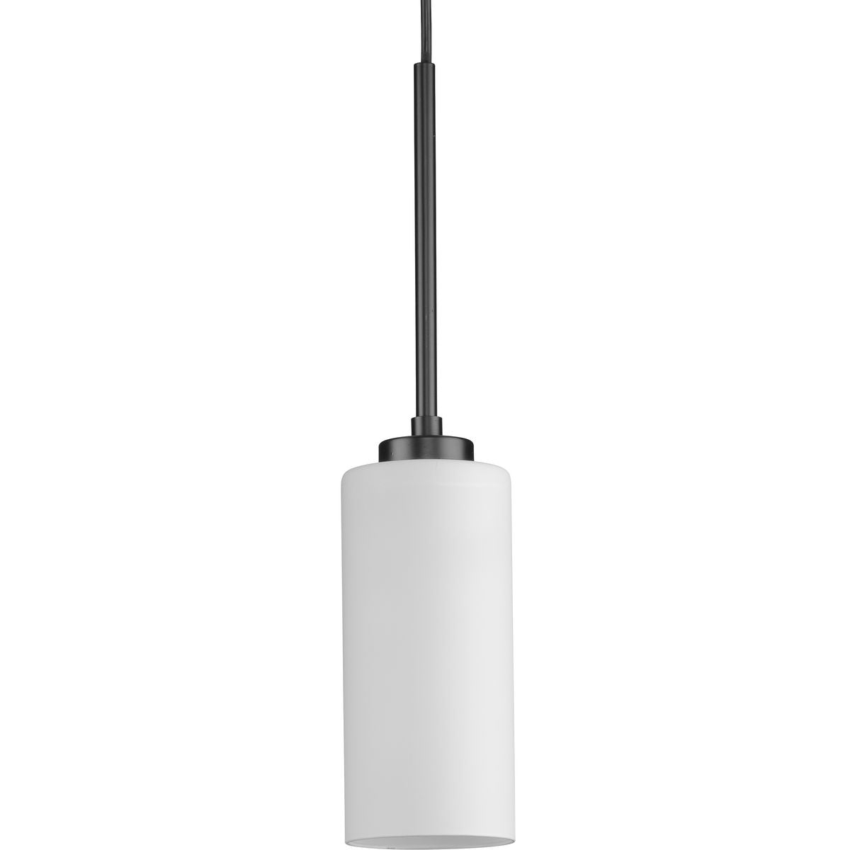 PROGRESS LIGHTING P500404-31M Matte Black Cofield Collection One-Light Matte Black Transitional Pendant