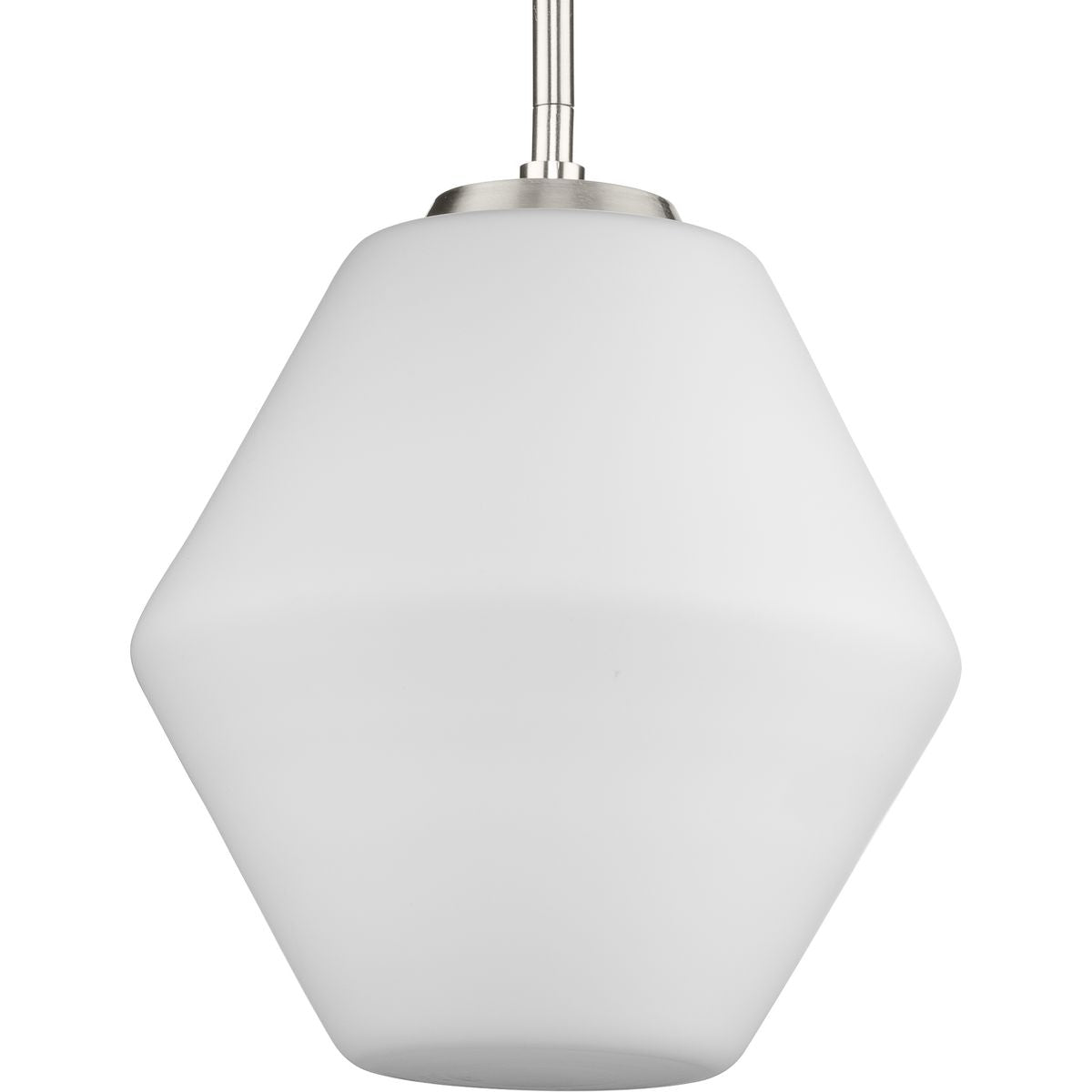 PROGRESS LIGHTING P500409-009 Brushed Nickel Copeland Collection One-Light Brushed Nickel Mid-Century Modern Pendant