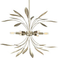 PROGRESS LIGHTING P500415-176 Gilded Silver Mariposa Collection Six-Light Gilded Silver Hanging Pendant Light