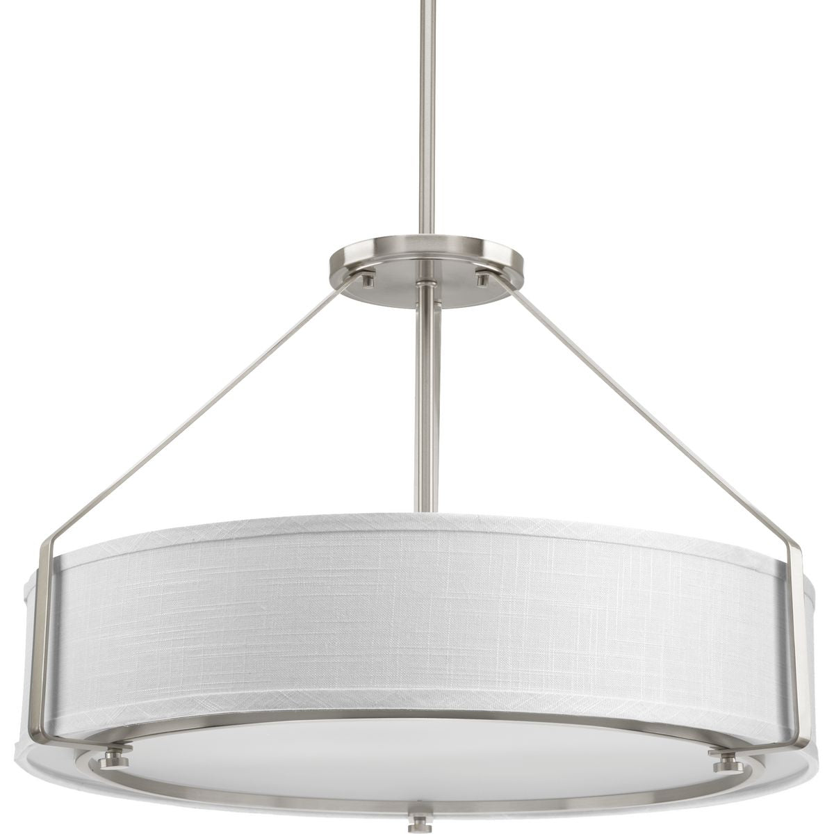 PROGRESS LIGHTING P5015-09 Brushed Nickel Ratio Collection Four-Light Pendant