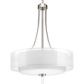 PROGRESS LIGHTING P5047-09 Brushed Nickel Invite Collection Four-Light Pendant