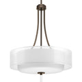 PROGRESS LIGHTING P5047-20 Antique Bronze Invite Collection Four-Light Pendant