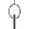 PROGRESS LIGHTING P5061-104 Polished Nickel Draper Collection One-Light Polished Nickel Luxe Mini-Pendant Light