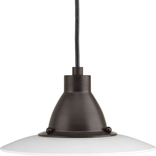 PROGRESS LIGHTING P5072-2030K9 Antique Bronze Avant LED Collection One-Light Mini-Pendant