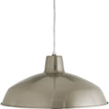 PROGRESS LIGHTING P5094-0930K9 Brushed Nickel Metal Shade LED Collection Brushed Nickel Spun Metal Shade Farmhouse Pendant Light