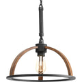 PROGRESS LIGHTING P5152-71 Gilded Iron Trestle Collection One-Light Gilded Iron Farmhouse Pendant Light