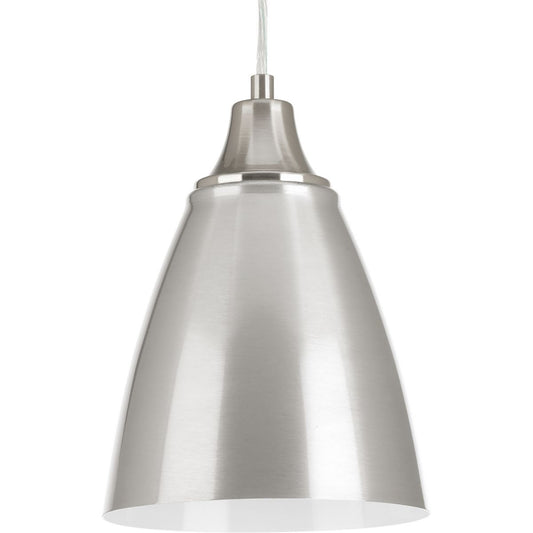 PROGRESS LIGHTING P5175-0930K9 Brushed Nickel Pure Collection One-Light LED Pendant