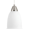 PROGRESS LIGHTING P5176-0930K9 Brushed Nickel Simple Collection One-Light LED Pendant
