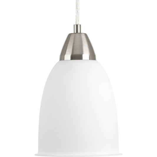 PROGRESS LIGHTING P5176-0930K9 Brushed Nickel Simple Collection One-Light LED Pendant