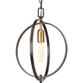PROGRESS LIGHTING P5180-20 Antique Bronze Swing Collection One-Light Antique Bronze Global Mini-Pendant Light