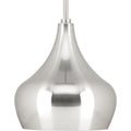 PROGRESS LIGHTING P5187-0930K9 Brushed Nickel One-Light Pendant