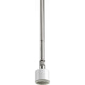PROGRESS LIGHTING P5198-09 Brushed Nickel Markor Collection One-Light Brushed Nickel Pendant Stem Kit
