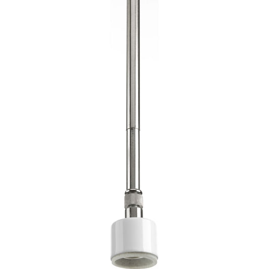 PROGRESS LIGHTING P5198-09 Brushed Nickel Markor Collection One-Light Brushed Nickel Pendant Stem Kit
