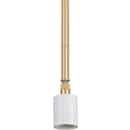 PROGRESS LIGHTING P5198-12 Satin Brass Markor Collection One-Light Satin Brass Pendant Stem Kit