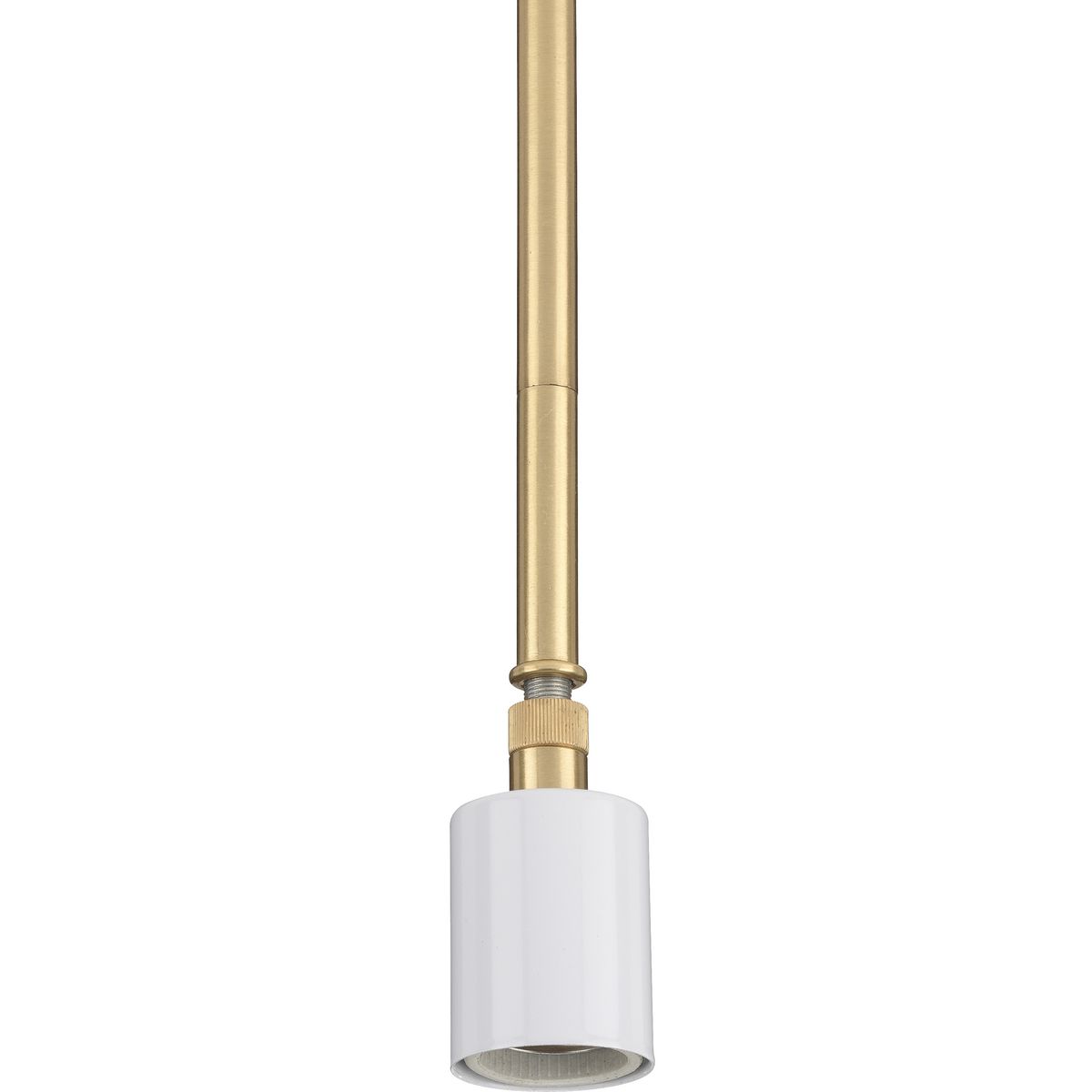 PROGRESS LIGHTING P5198-12 Satin Brass Markor Collection One-Light Satin Brass Pendant Stem Kit
