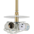 PROGRESS LIGHTING P5199-12 Satin Brass Markor Collection Three-Light Satin Brass Pendant Stem Kit