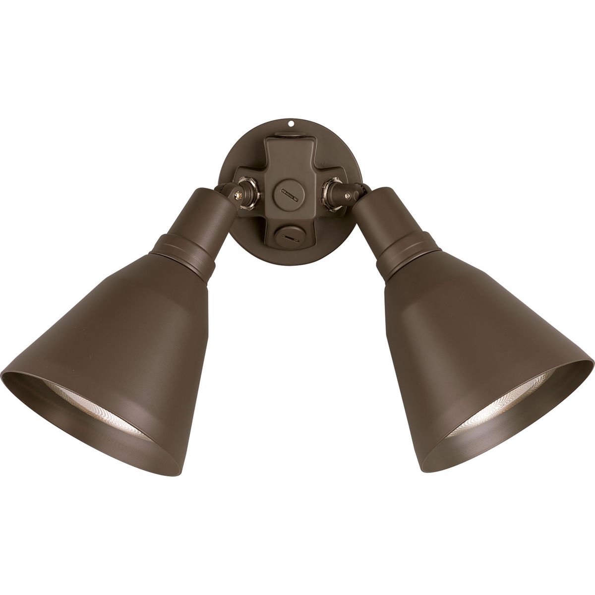 PROGRESS LIGHTING P5203-20 Antique Bronze Two-Light Adjustable Swivel Flood Light