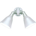 PROGRESS LIGHTING P5203-30 White Two-Light Adjustable Swivel Flood Light