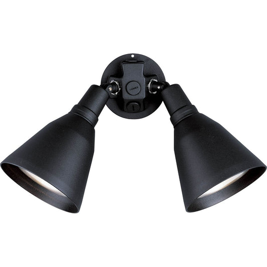 PROGRESS LIGHTING P5203-31 Black Two-Light Adjustable Swivel Flood Light
