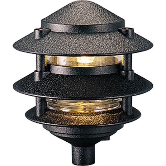 PROGRESS LIGHTING P5204-31 Black Pagoda Collection Line Voltage Landscape Path Light