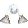 PROGRESS LIGHTING P5207-30 White Two-Light Adjustable Swivel Flood Light