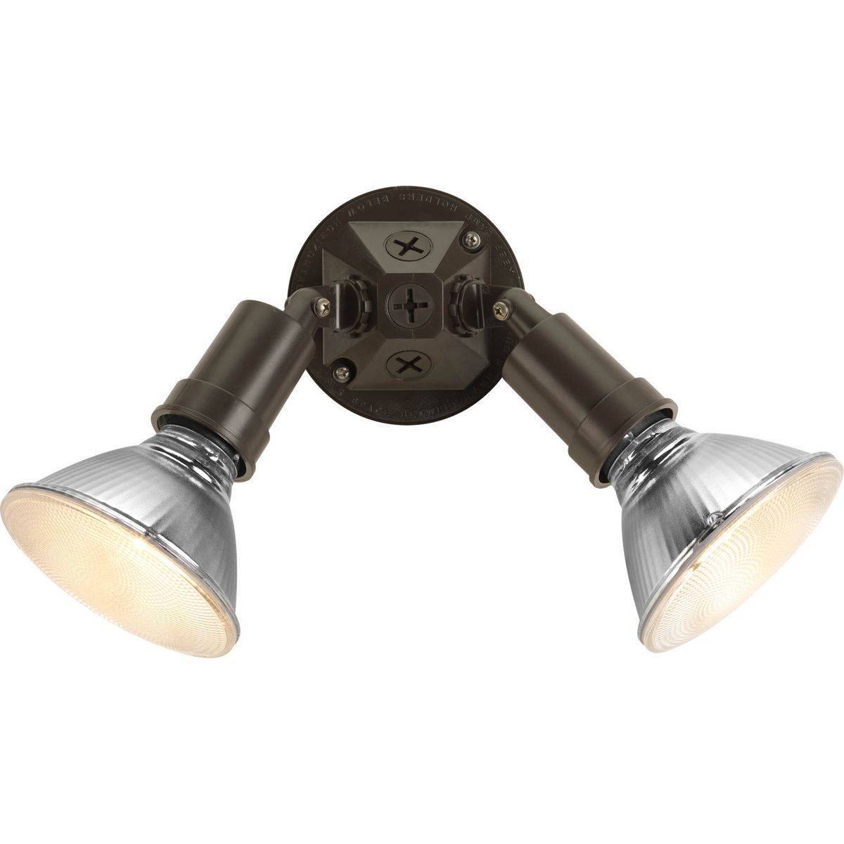 PROGRESS LIGHTING P5212-20 Antique Bronze Two-Light Adjustable Swivel Flood Light