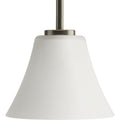 PROGRESS LIGHTING P5300-20W Antique Bronze Bravo Collection One-Light Antique Bronze Etched Glass Modern Mini-Pendant Light