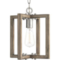 PROGRESS LIGHTING P5317-141 Galvanized Finish Turnbury Collection One-Light Galvanized Finish Coastal Mini-Pendant Light