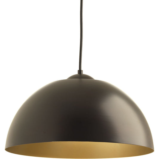 PROGRESS LIGHTING P5341-2030K9 Antique Bronze Dome Collection One-Light LED Pendant