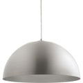 PROGRESS LIGHTING P5342-1630K9 Satin Aluminum Dome Collection One-Light LED Pendant
