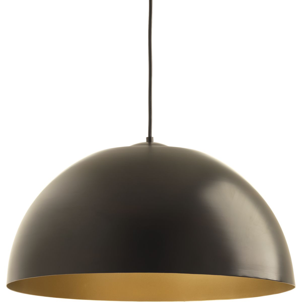 PROGRESS LIGHTING P5342-2030K9 Antique Bronze Dome Collection One-Light LED Pendant