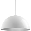 PROGRESS LIGHTING P5342-3030K9 White Dome Collection One-Light LED Pendant