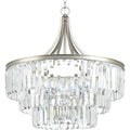 PROGRESS LIGHTING P5346-134 Silver Ridge Glimmer Collection Six-Light Pendant