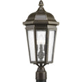 PROGRESS LIGHTING P540002-020 Antique Bronze Verdae Collection Three-Light Post Lantern