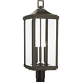 PROGRESS LIGHTING P540004-020 Antique Bronze Gibbes Street Collection Three-Light Post Lantern