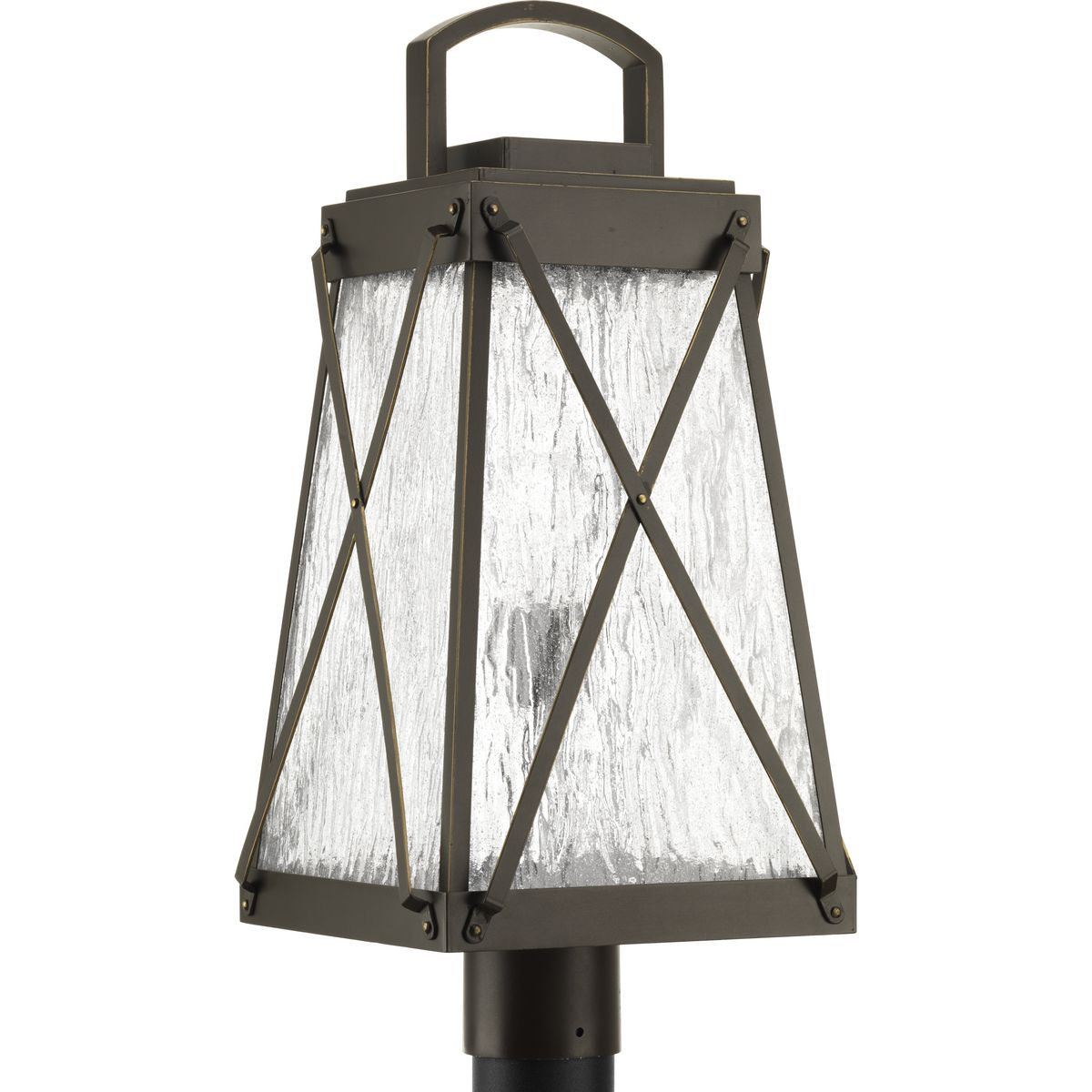 PROGRESS LIGHTING P540009-020 Antique Bronze Creighton Collection One-Light Post Lantern