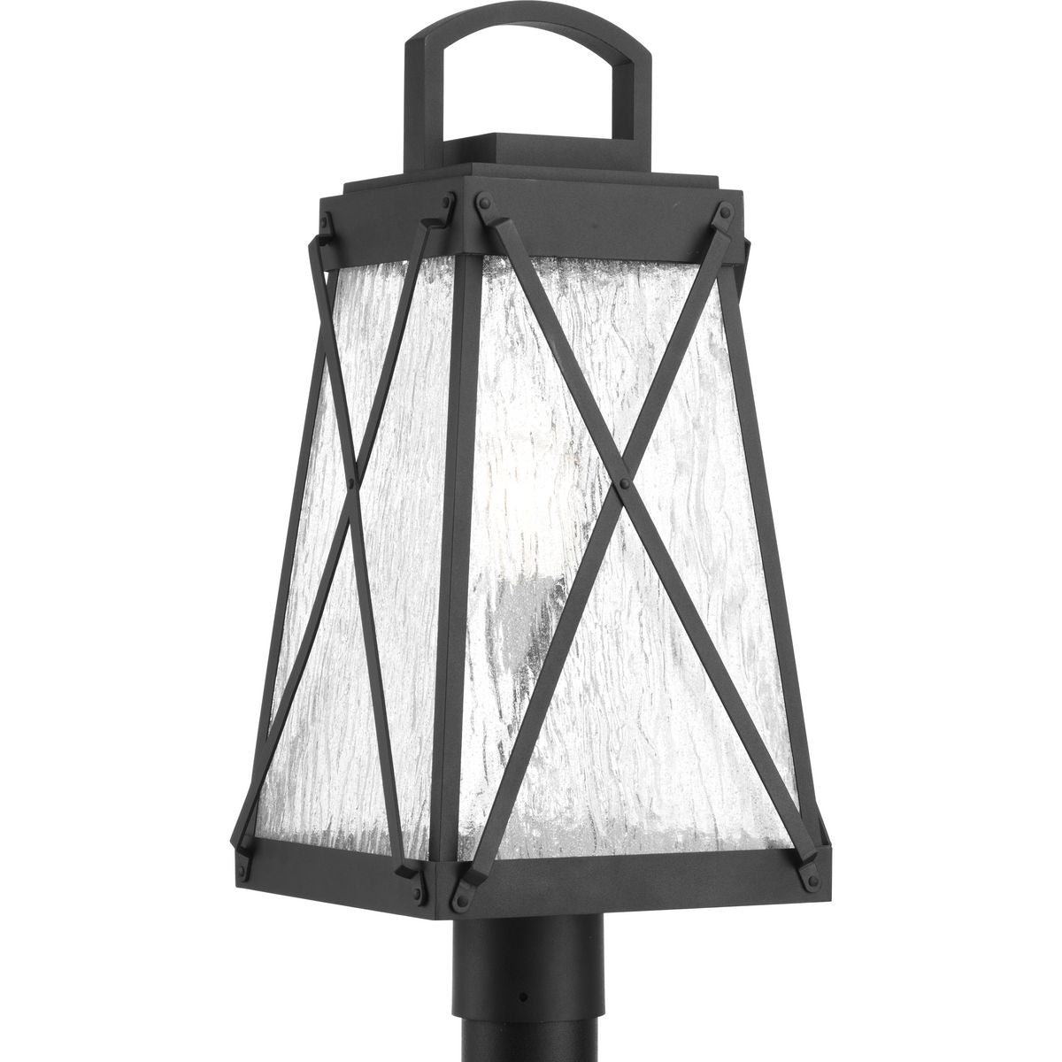 PROGRESS LIGHTING P540009-031 Textured Black Creighton Collection One-Light Post Lantern
