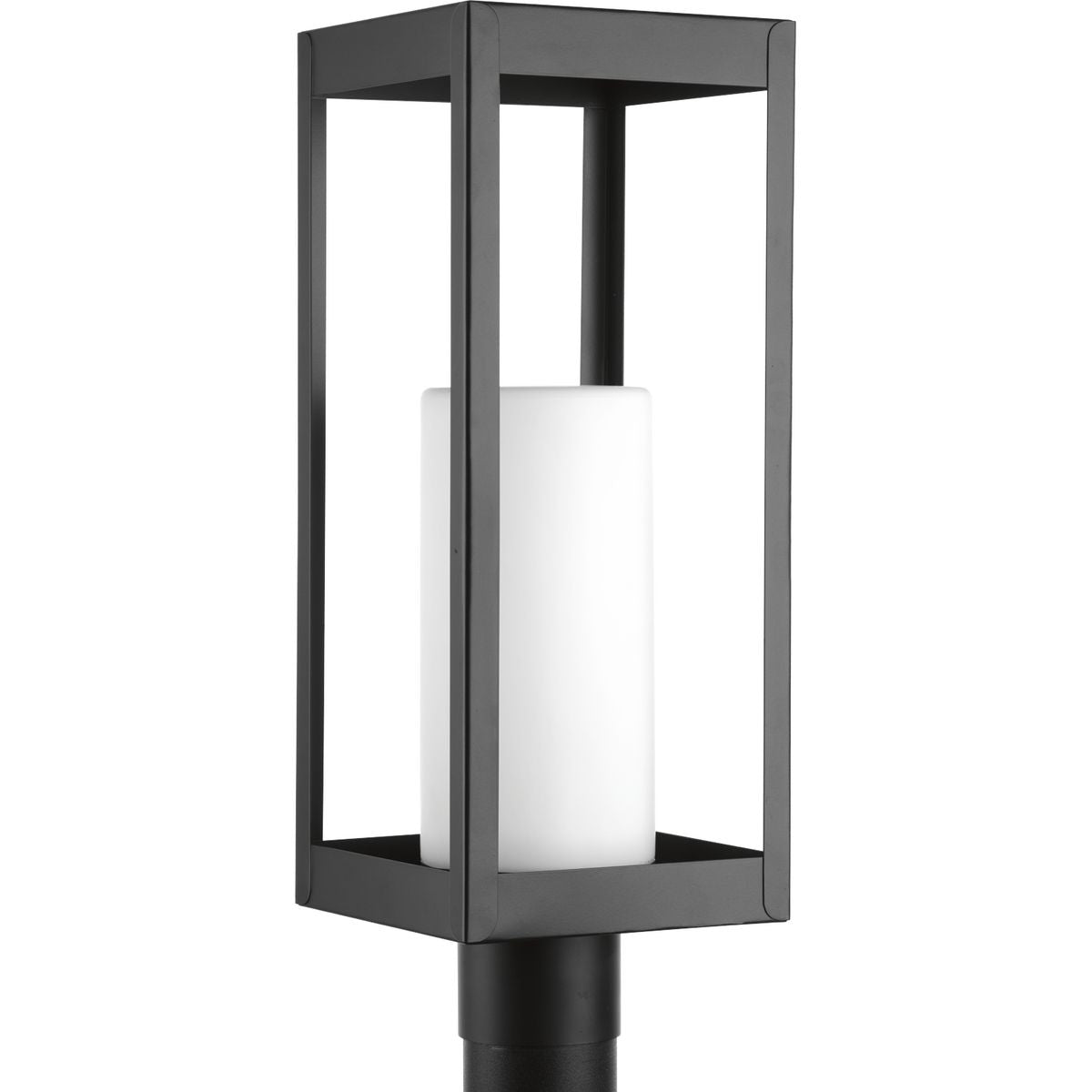 PROGRESS LIGHTING P540013-031 Matte Black Patewood Collection One-Light Post Lantern