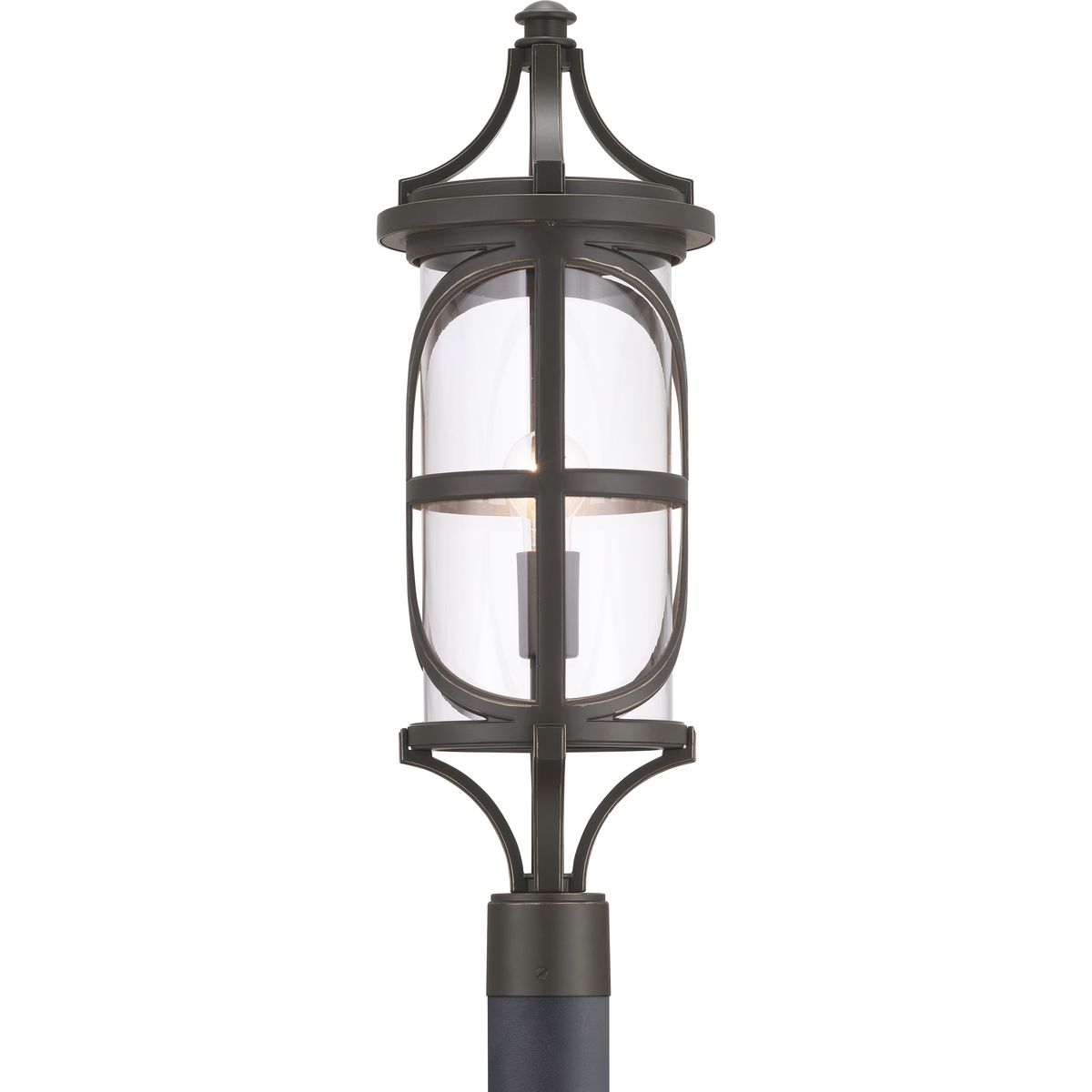PROGRESS LIGHTING P540016-020 Antique Bronze Morrison Collection One-Light Post Lantern
