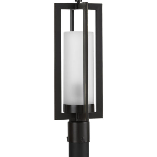 PROGRESS LIGHTING P540017-108 Oil Rubbed Bronze Janssen Collection Oil Rubbed Bronze One-Light Post Lantern