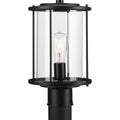 PROGRESS LIGHTING P540020-31M Matte Black Gunther One-Light Matte Black Modern Farmhouse Post Lantern