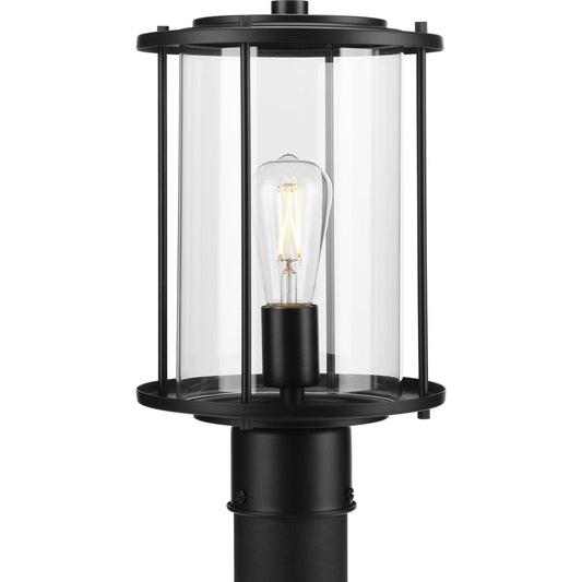 PROGRESS LIGHTING P540020-31M Matte Black Gunther One-Light Matte Black Modern Farmhouse Post Lantern